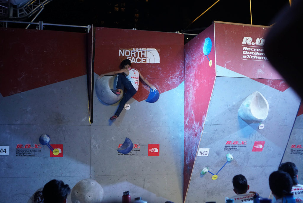 Gerald Verosil (PH), men's open finals, 2018 Zero Gravity International Bouldering Competition